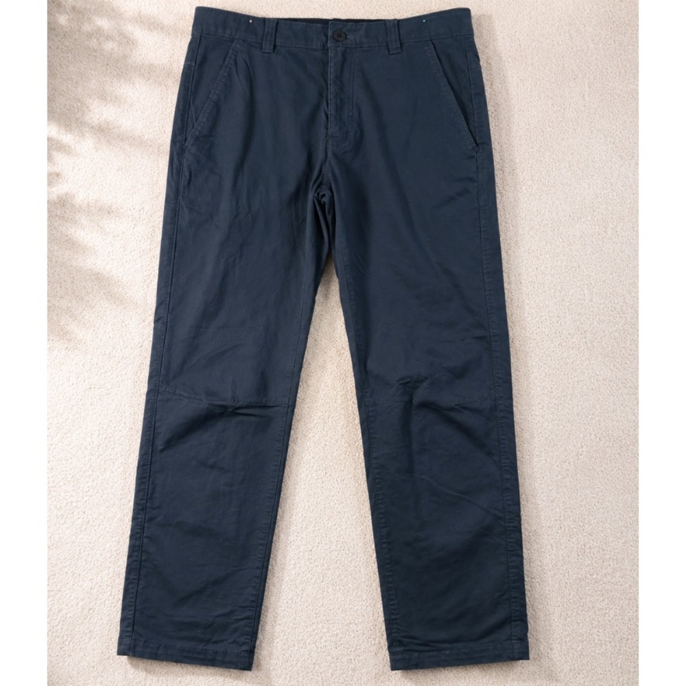 Eddie Bauer Mens Golf Pants 33x30 Blue Stretch Lightweight Performance Chino